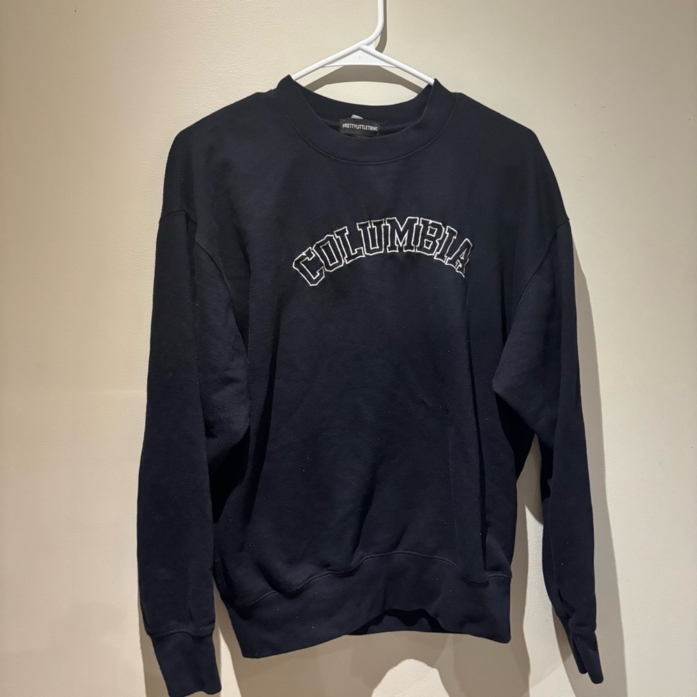 PrettyLittleThing Navy Crewneck Sweater